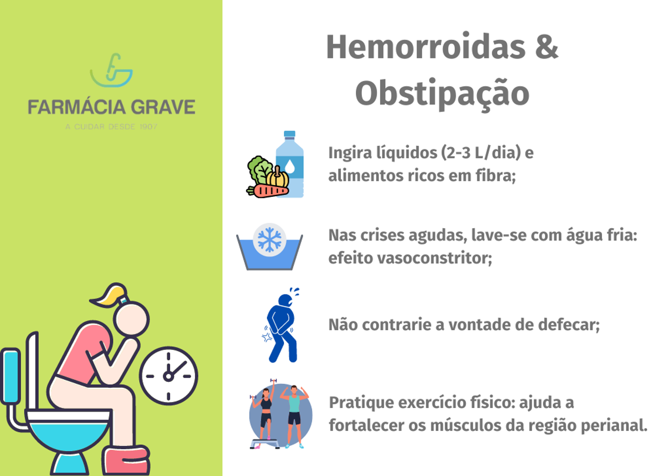 Hemorroidas & Obstipação